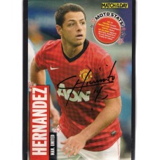 Signed picture of Javier Hernandez the Manchester United footballer